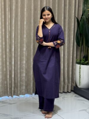 purple thread work